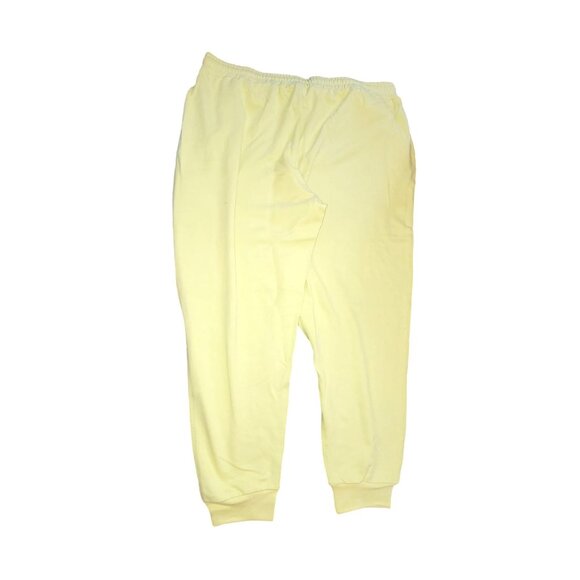 Woman's Canary Yellow Jogger Sweat Pants Size 2X NWT jj3562 - Picture 4 of 4